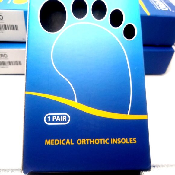 Walk-Hero Medical Orthotic Insoles Men's Size 7-7.5 Plantar Fasciitis Feet Pain - Picture 3 of 11